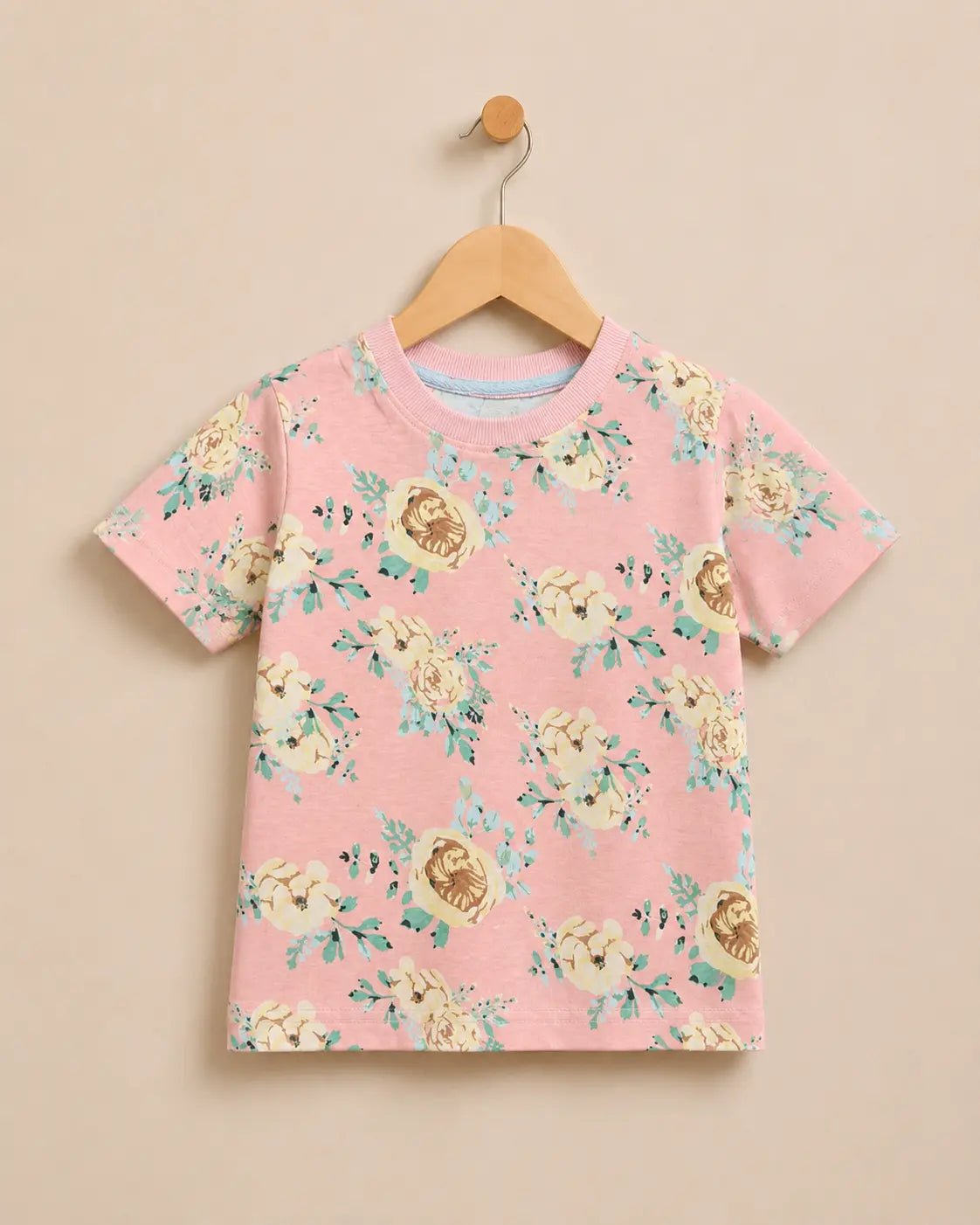 Junior Republic Kid's All over Floral Print Tee Shirt