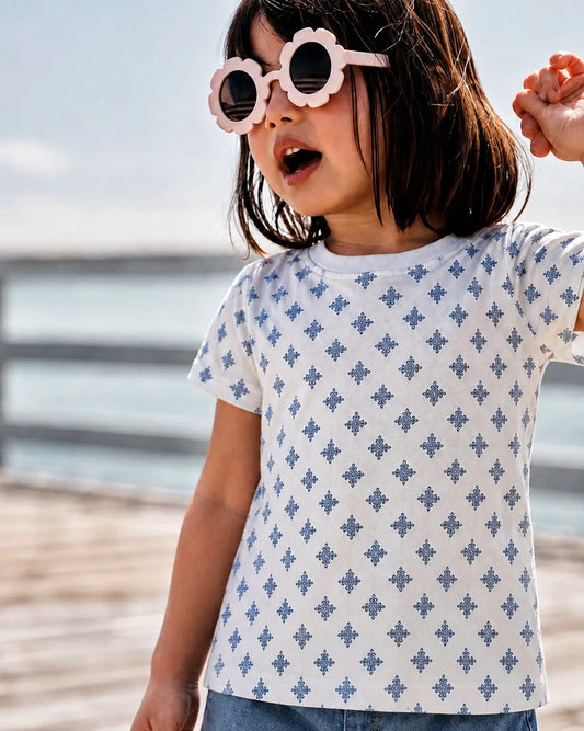 Junior Republic Kid's all over Geometric Print Tee Shirt