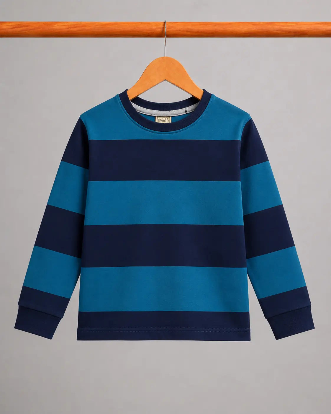 Junior Republic Kid's Stripes Style long Sleeves Shirt