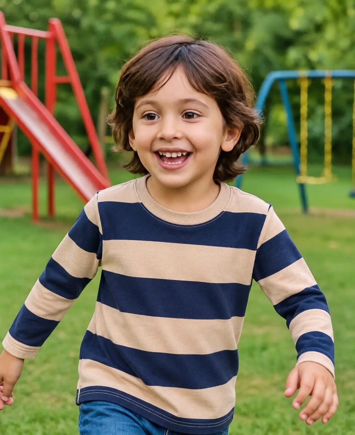 Kid's Stripes Style long Sleeves Shirt