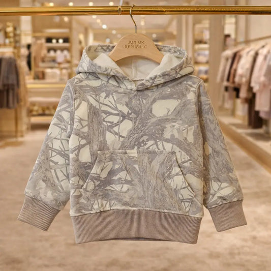 Junior Republic Printed Kids Fleece Winter Hoodies for Boys and Girls - HD-006