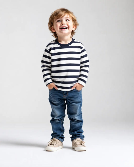 Kid's Stripes Style long Sleeves Shirt