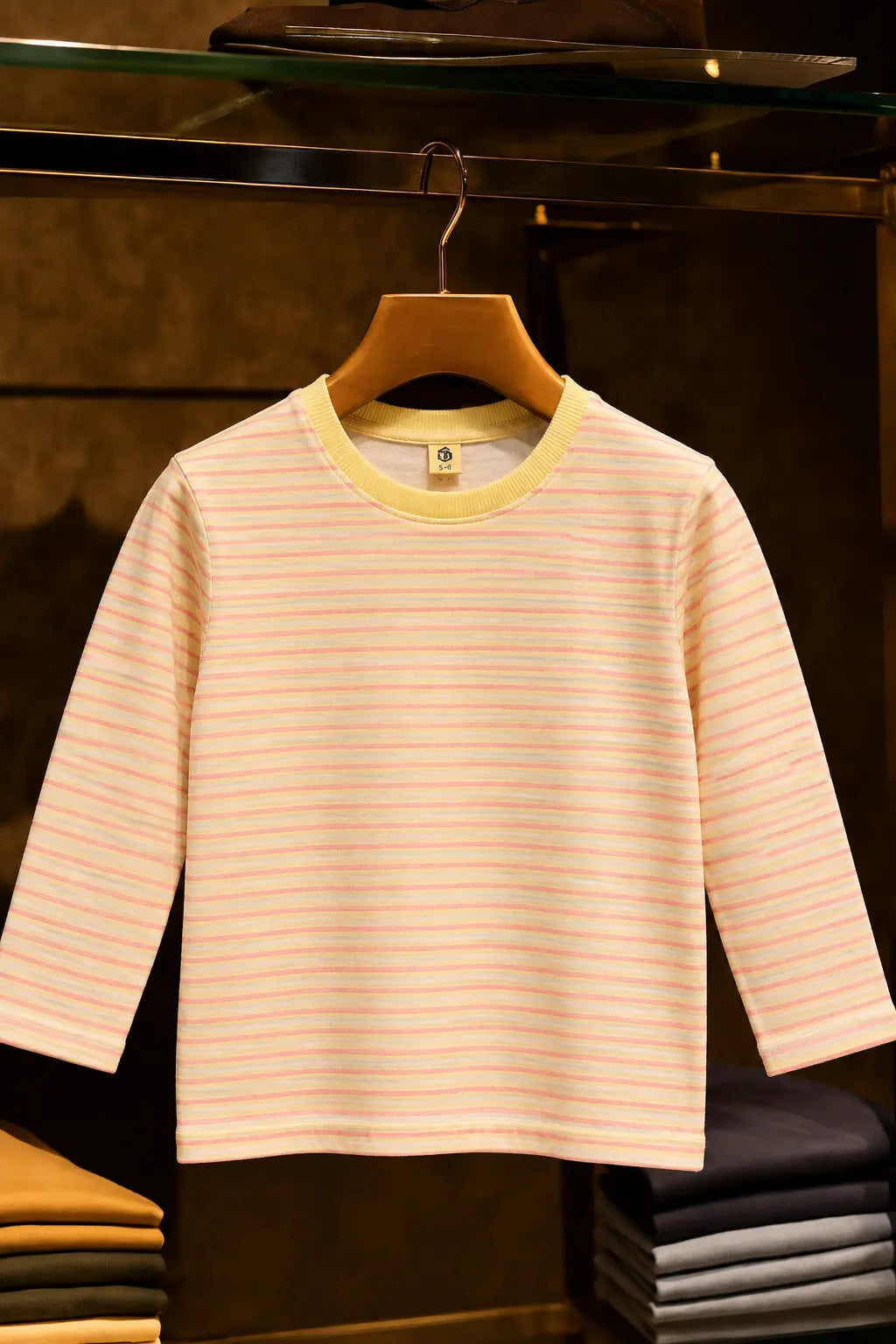 Kid's Stripes Style long Sleeves Shirt