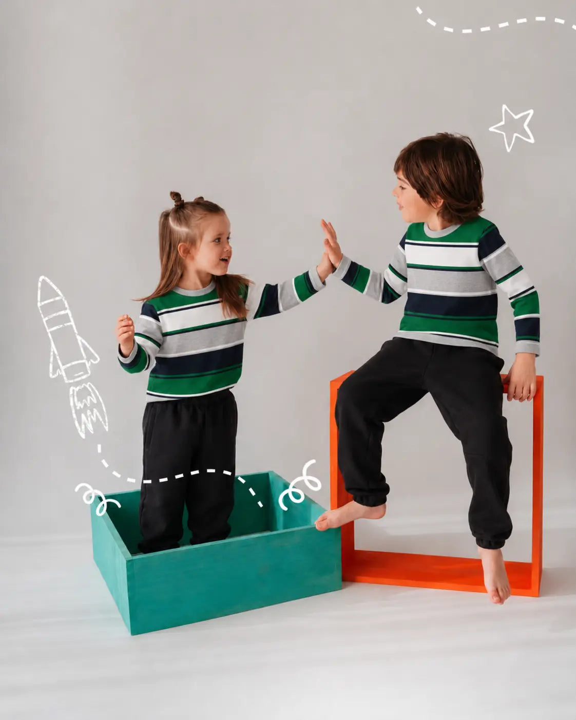 Kid's Stripes Style long Sleeves Shirt