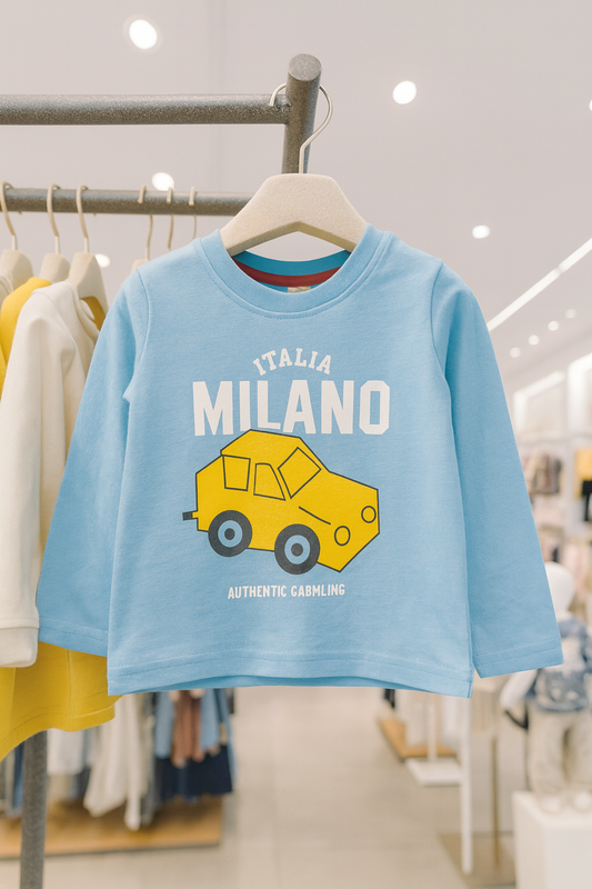 Junior Republic Cotton Jersey Milano Printed Long Sleeve Shirt - Rs. 499 SALE