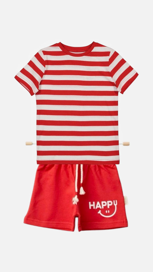 Junior Republic Kid's Happy Printed Twin Set