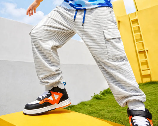 Junior Republic Kids Cargo Stripes Style Summer Trouser