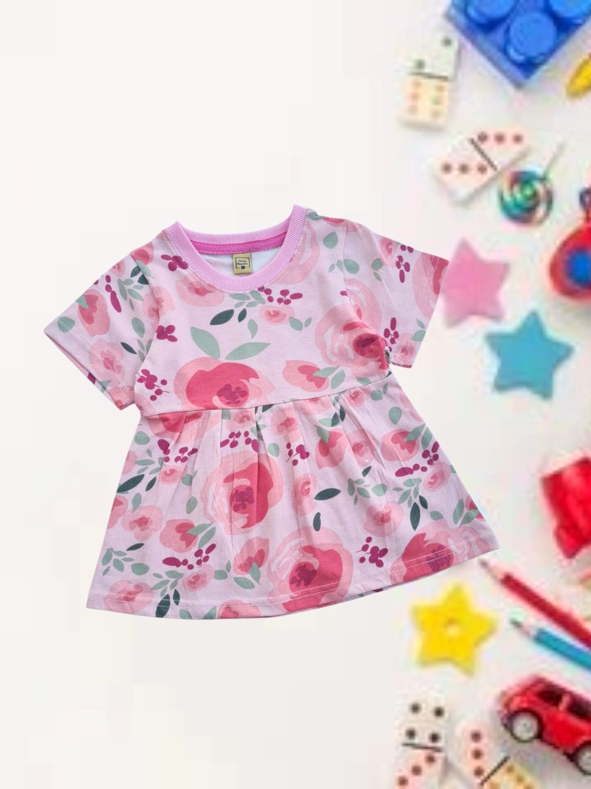 Junior  Republic Girls Floral Printed Frock