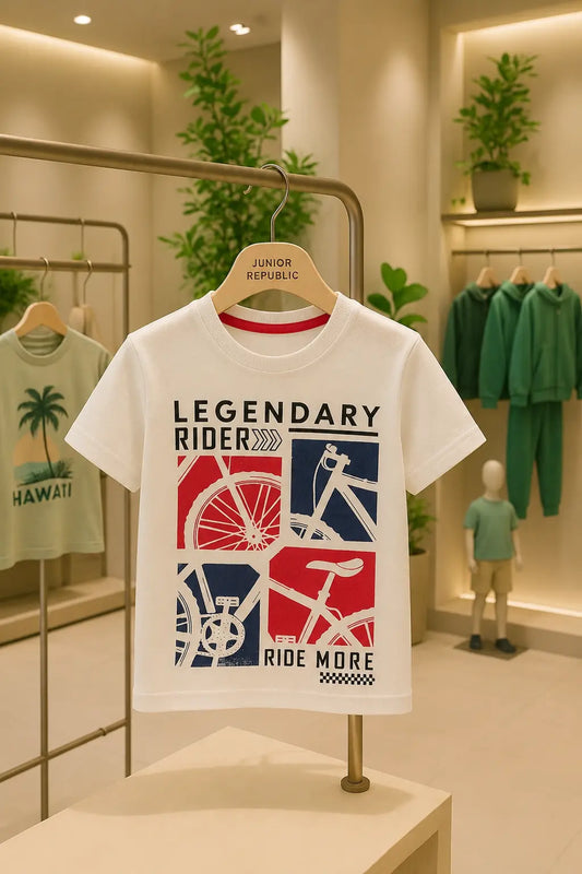 Junior Republic Kid's Legendary Printed Tee Shirt