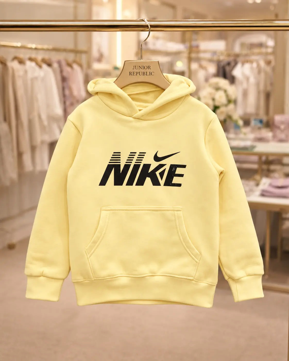Junior Republic Nike Printed Kids Fleece Winter Hoodies for boys and Girls - HD-009