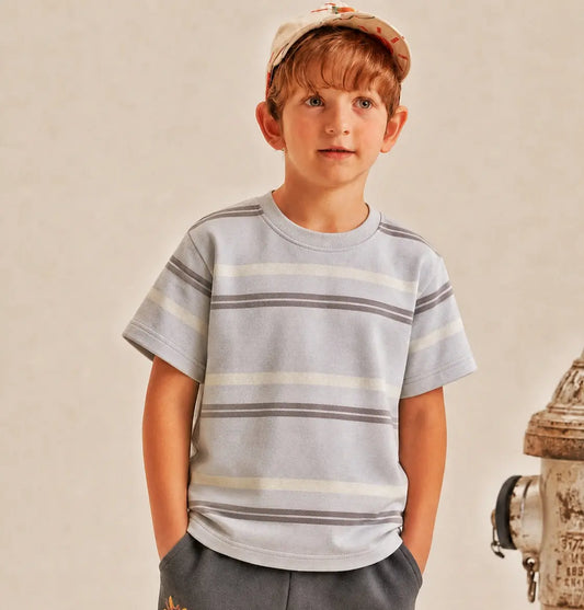 Junior Republic Kid's All over Strip Style Tee Shirt