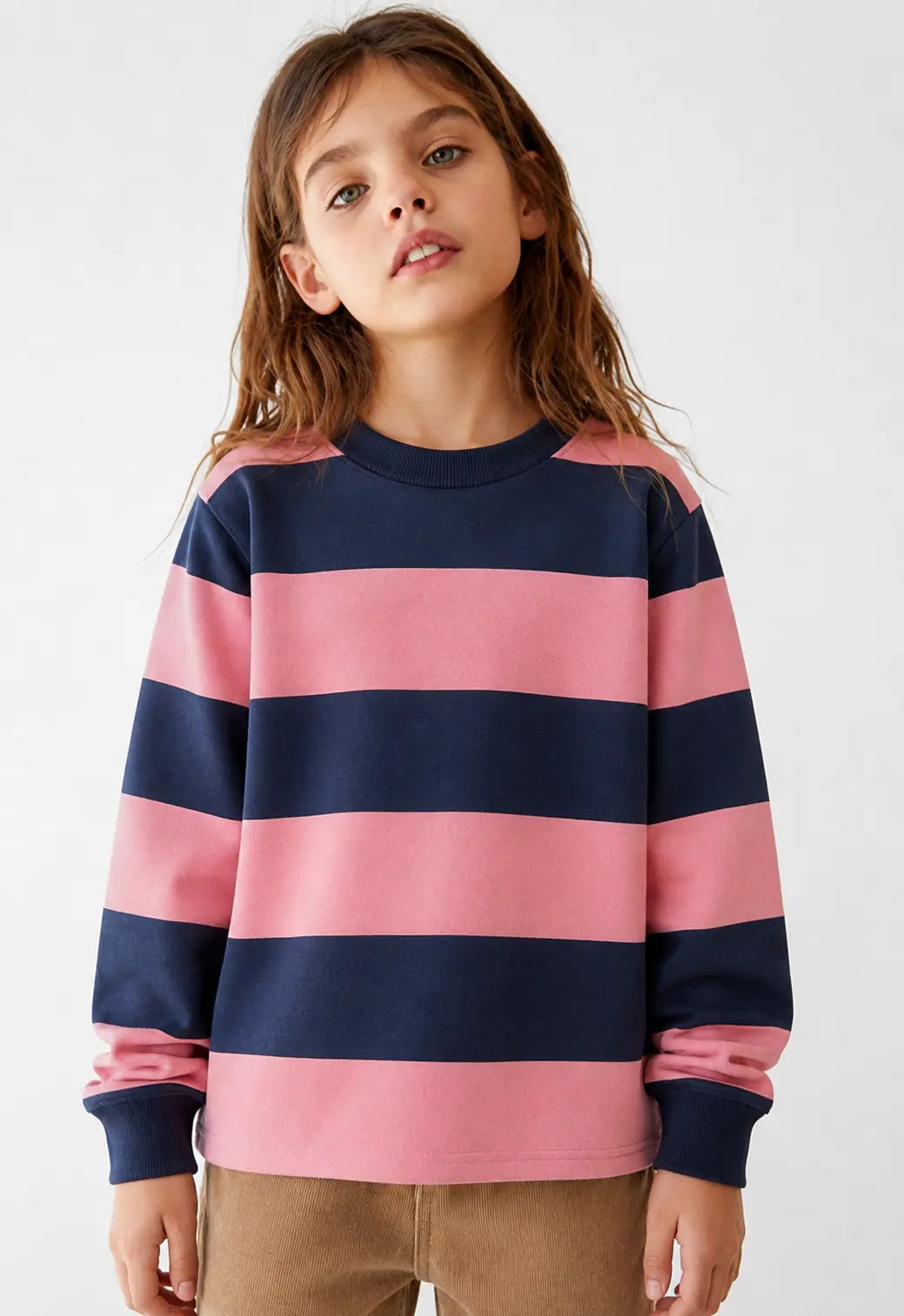 *Minor Fault* Kid's Stripes Style long Sleeves Shirt - LS-004