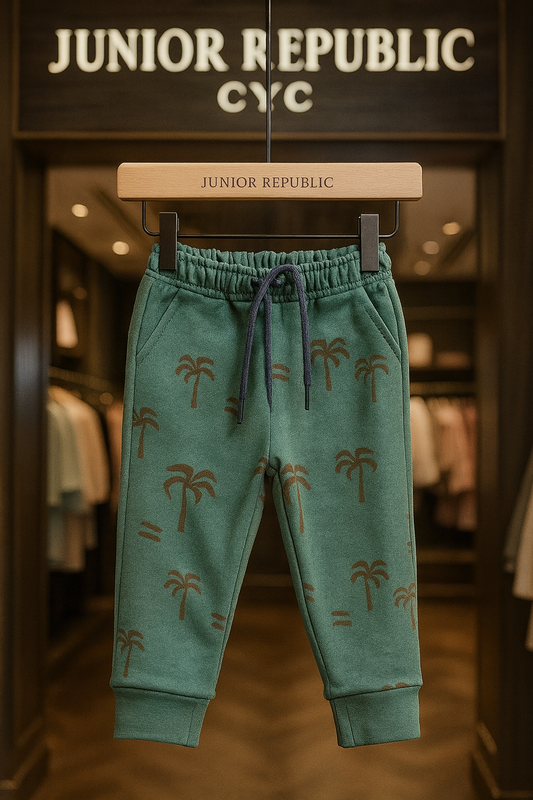 Junior Republic Trees All over Print Fleece Winter Trouser - Rs. 399 SALE