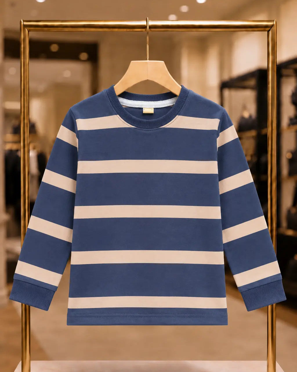 Kid's Stripes Style long Sleeves Shirt - LS-088
