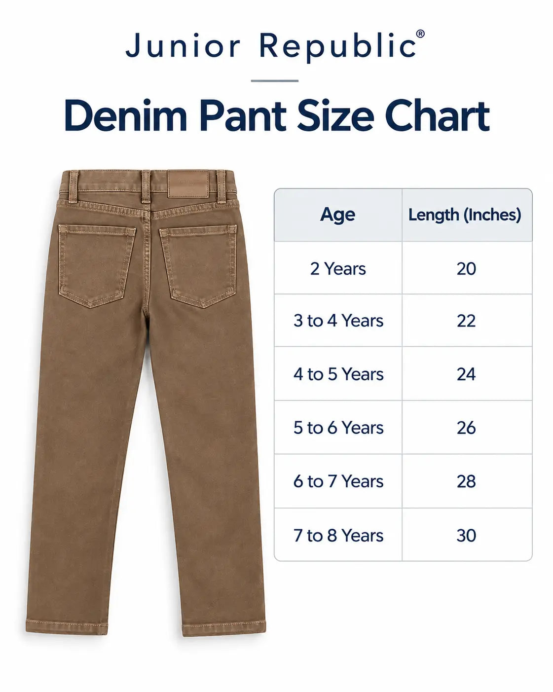 Branded Kids Brown Denim Jeans Pant - DN-011