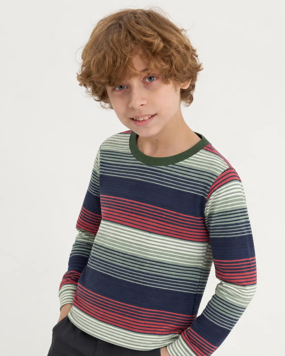 Kid's Stripes Style long Sleeves Shirt