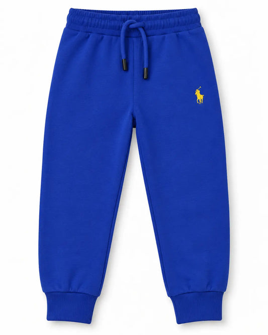 Junior Republic Pony Embroidered Terry Mid Season Trouser for boys and girls- Royal Blue- TR-053