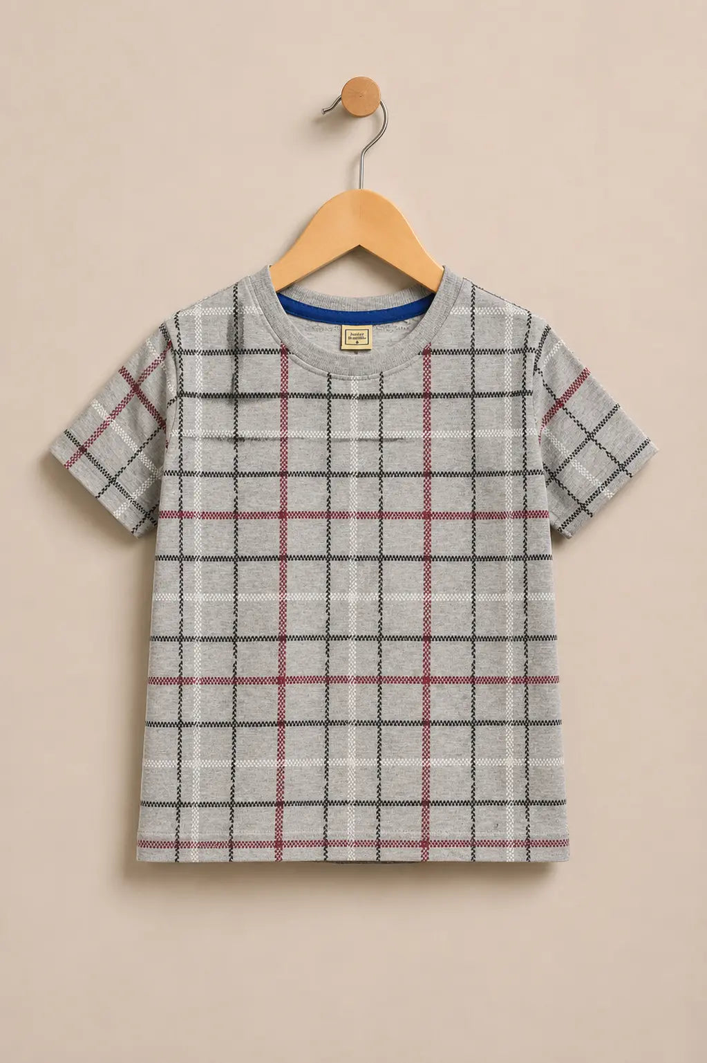 Junior Republic Kid's All over Check Print Tee Shirt