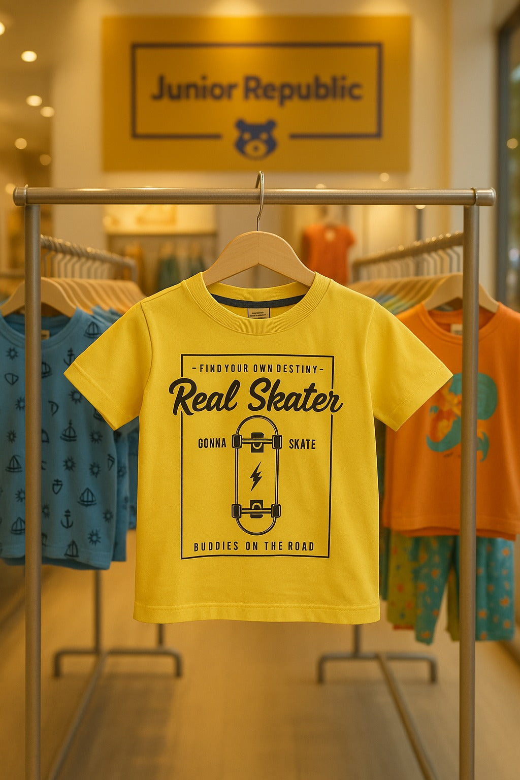 Junior  Republic Kid's Real Skater Printed Tee Shirt - Rs. 299 SALE