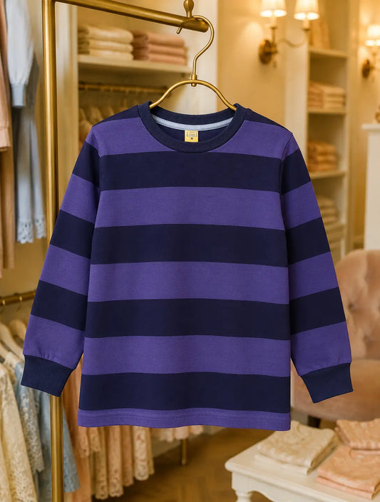 Junior Republic Kid's Stripes Style long Sleeves Shirt
