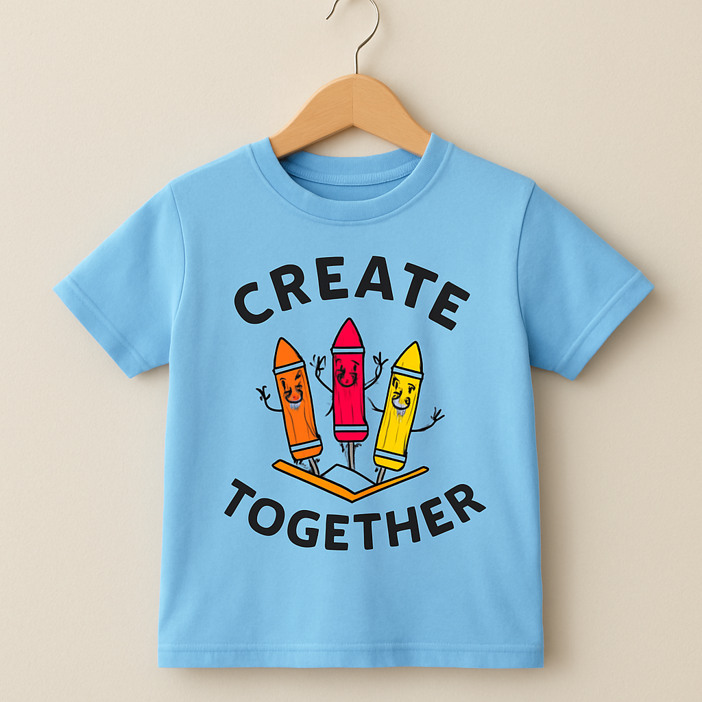 Junior  Republic Kid's Create Together Printed Tee Shirt