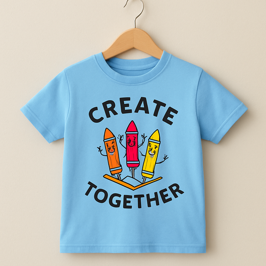 Junior  Republic Kid's Create Together Printed Tee Shirt
