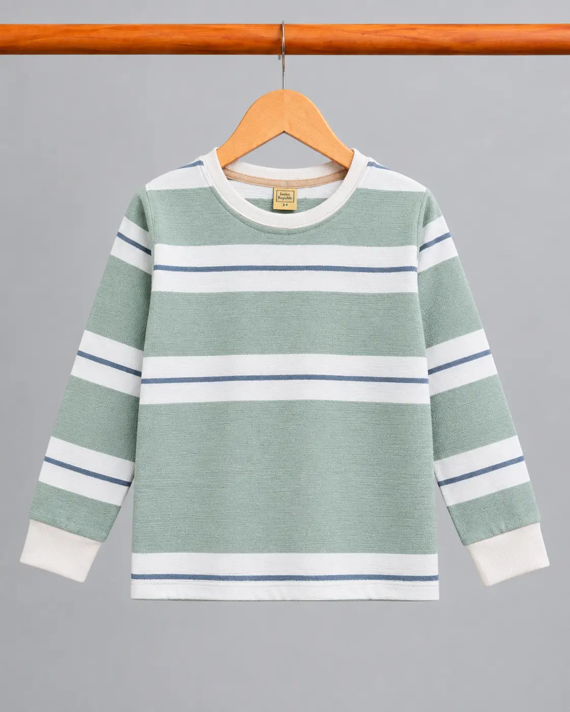 Kid's Stripes Style long Sleeves Shirt - LS-069