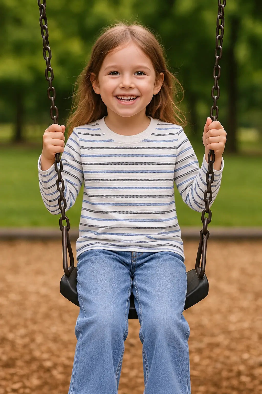 Kid's Stripes Style long Sleeves Shirt