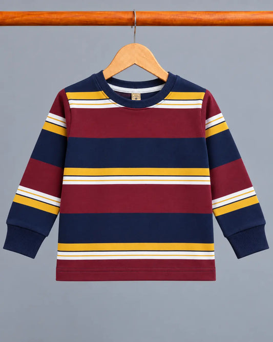 Kid's Stripes Style long Sleeves Shirt - LS-148
