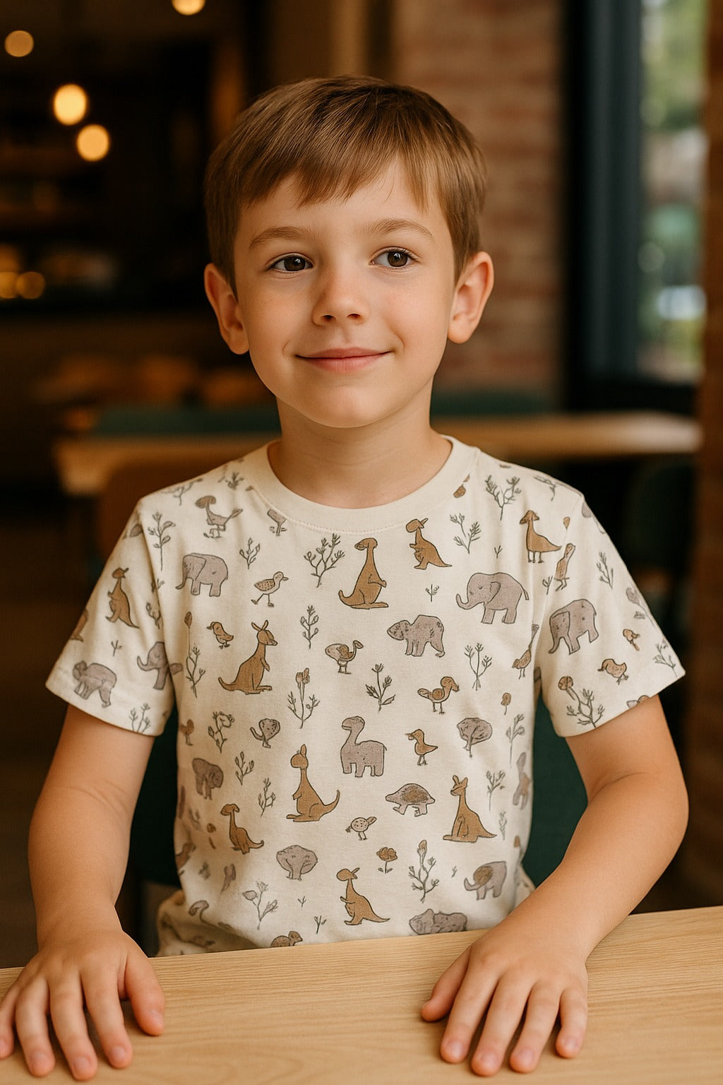 -Minor Fault- Junior Republic Kid's Kangro Printed Tee Shirt