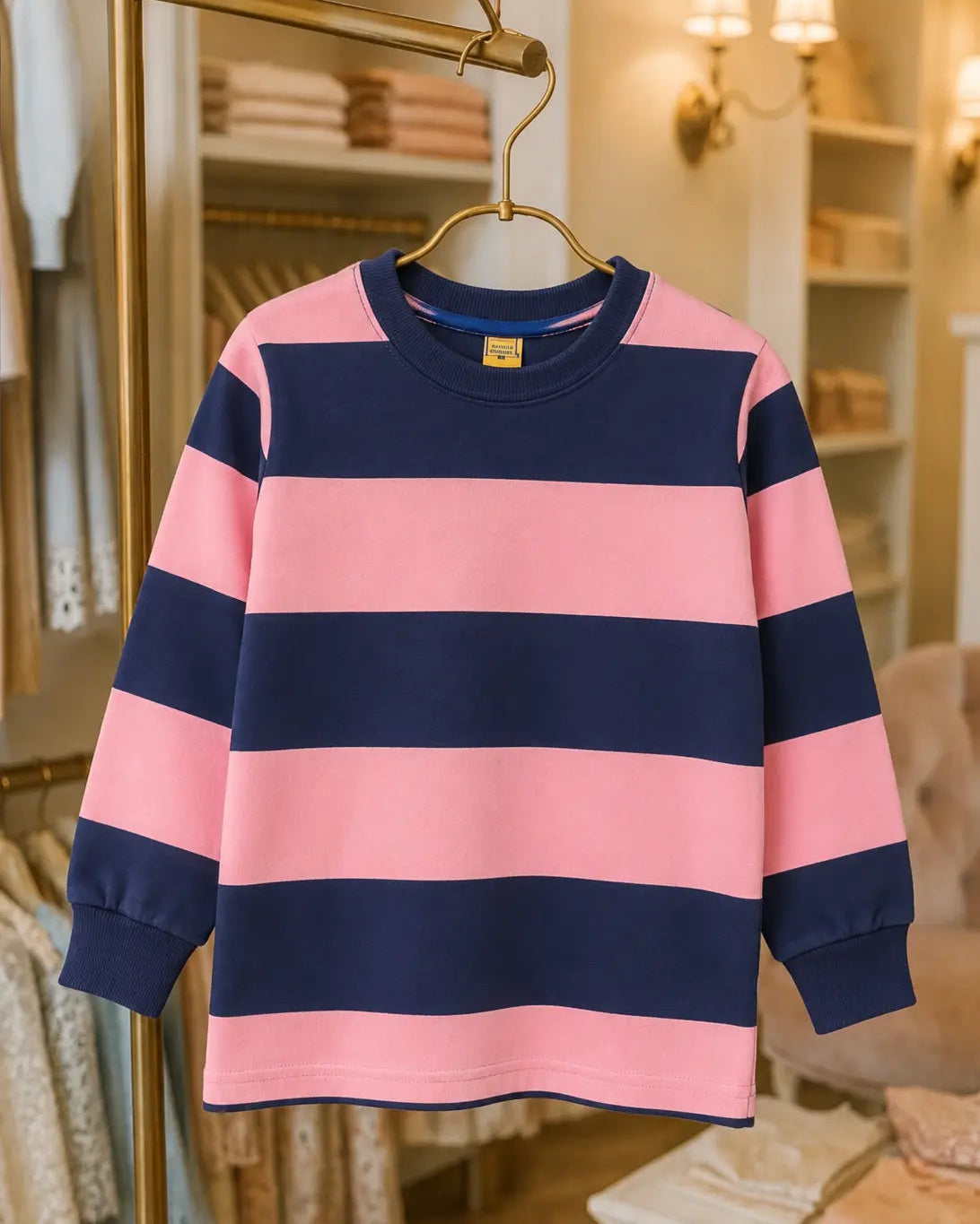 *Minor Fault* Kid's Stripes Style long Sleeves Shirt - LS-004