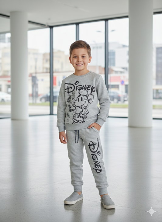 Junior Republic Kid's Disnep Printed Fleece Winter Suit