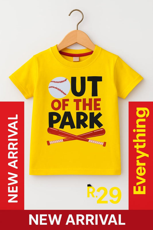 Junior  Republic Kid's Out of the Park Printed Tee Shirt - Rs. 299 SALE