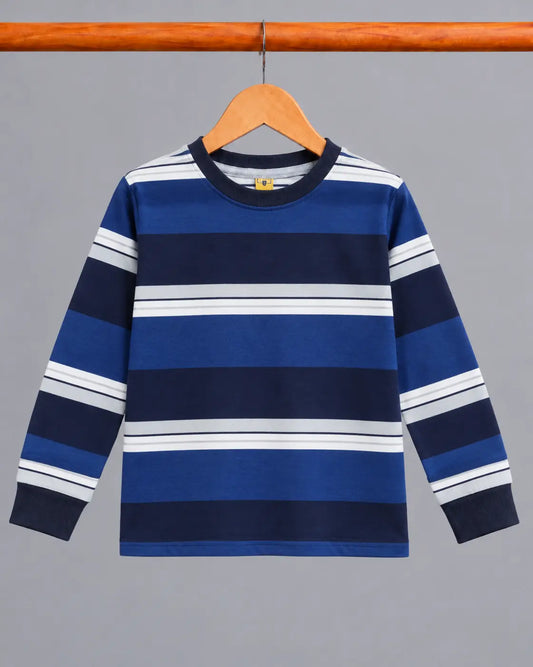 Kid's Stripes Style long Sleeves Shirt - LS-147