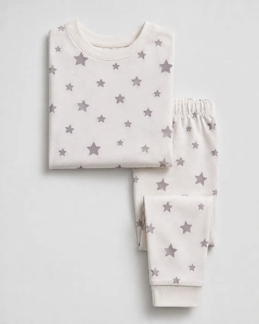 Junior Republic Kid's all over stars Printed Cotton Jersey Summer Trouser Shirt Suit