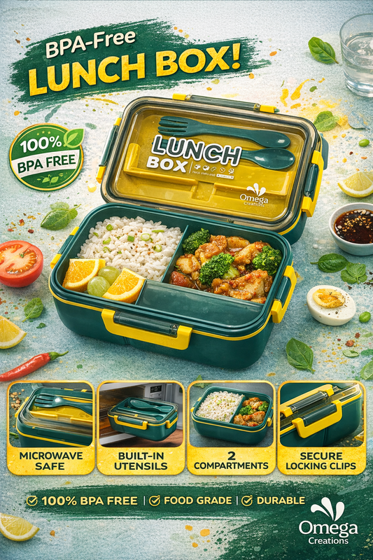.P                                                                        remium Grade Lunch box | 100% BPA Free - Mix Colors