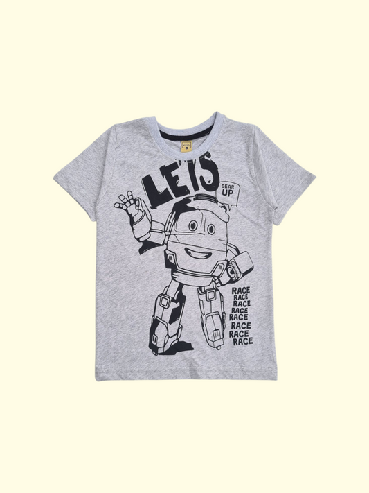 Junior Republic Kid's Lets Race Printed Tee Shirt - Rs. 299 SALE