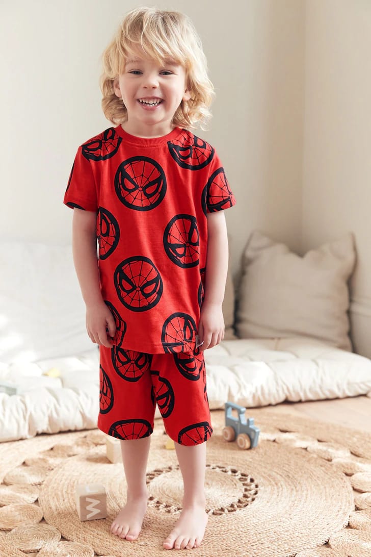 Junior Republic Kid's Spiderman Printed Active Wear Twin Set