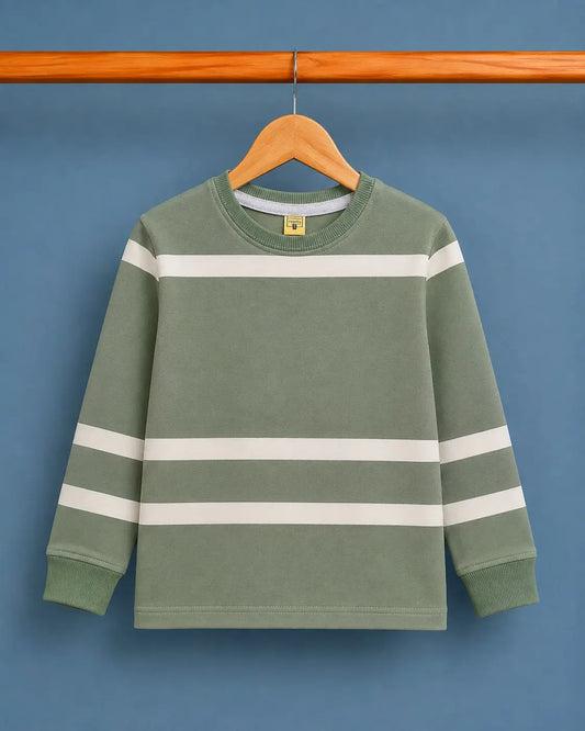 Junior Republic Kid's Stripes Style long Sleeves Shirt