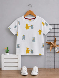 -Minor Fault- Junior Republic Kid's Bear Printed Tee Shirt