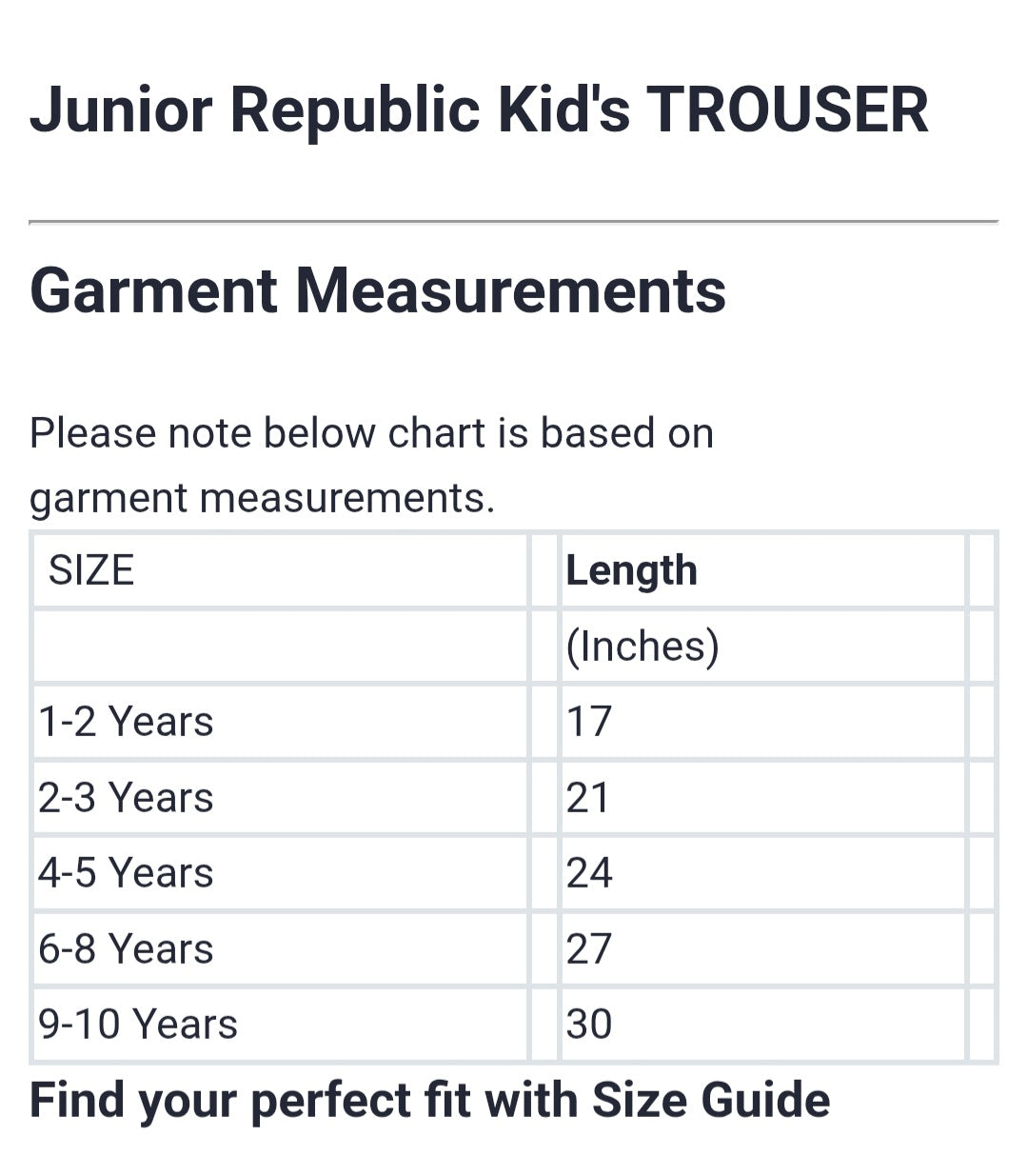 Junior Republic Cotton Jersey Mid Season 28 Printed Trouser - Rs. 399 SALE