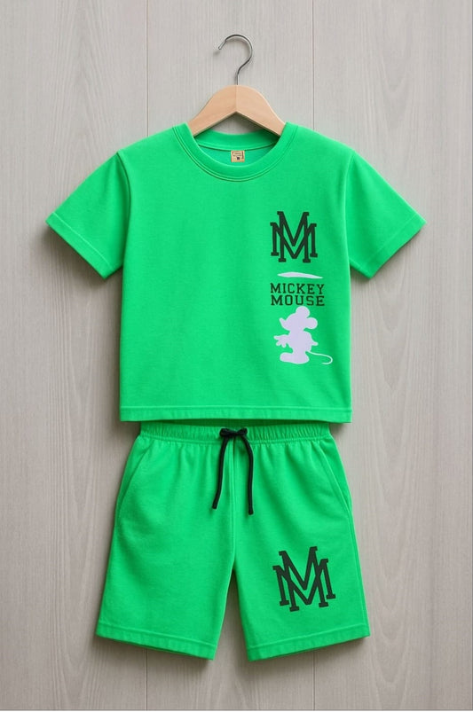 Junior Republic Kid's Mickey Mouse Printed Twin Set