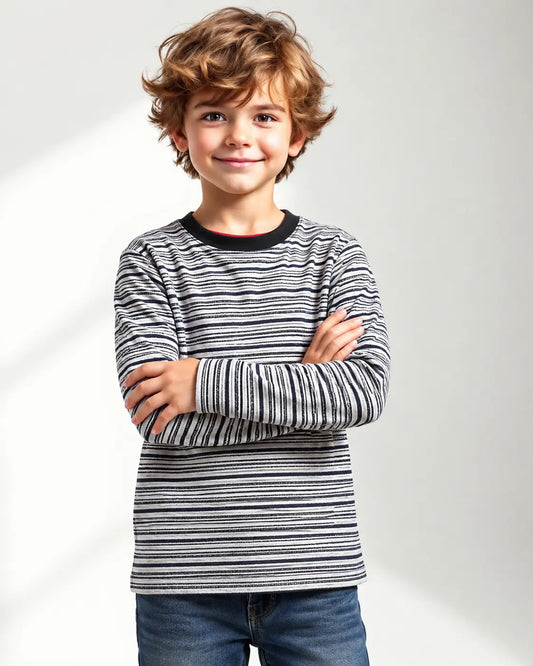 Kid's Stripes Style long Sleeves Shirt