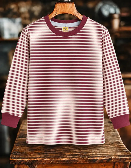 Kid's  Stripes Style long Sleeves Shirt - LS-122