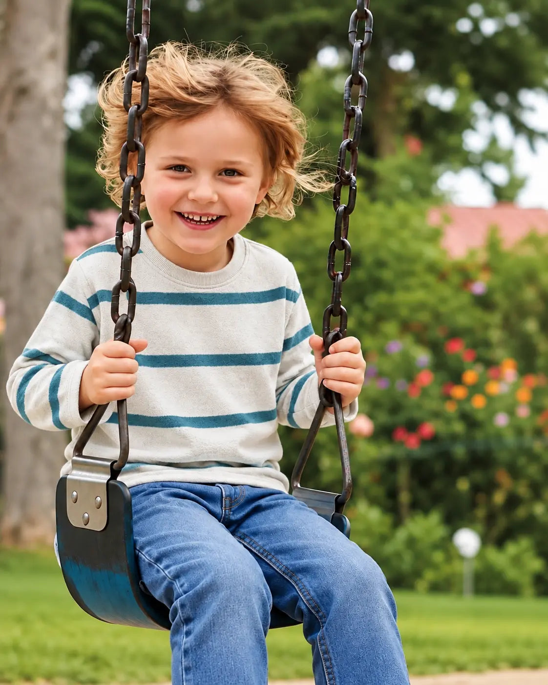 Kid's Stripes Style long Sleeves Shirt - LS-072
