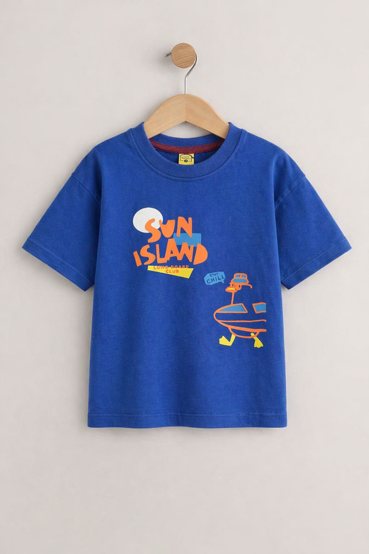 Junior Republic Kid's Sun Island Printed Tee Shirt