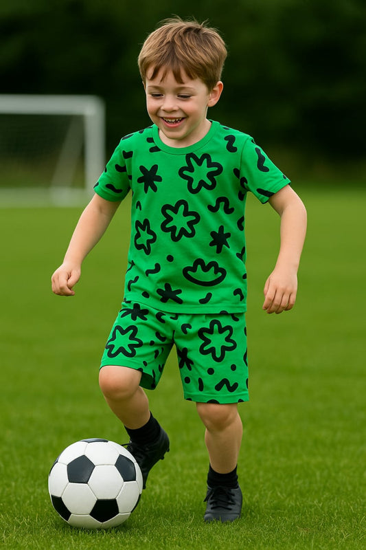 Junior              Republic Kid's Abstract Printed Twin Set