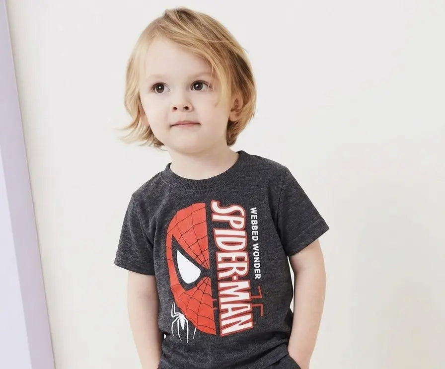 Junior Republic Kid's Spider Printed Tee Shirt