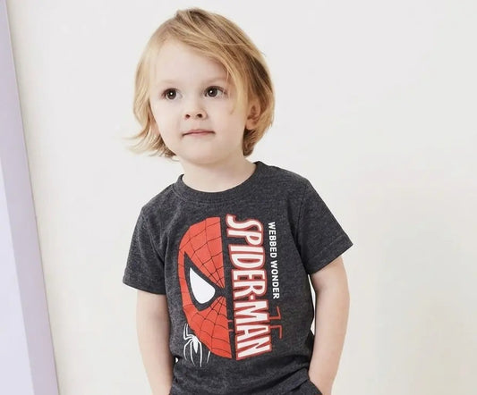 Junior Republic Kid's Spider Printed Tee Shirt