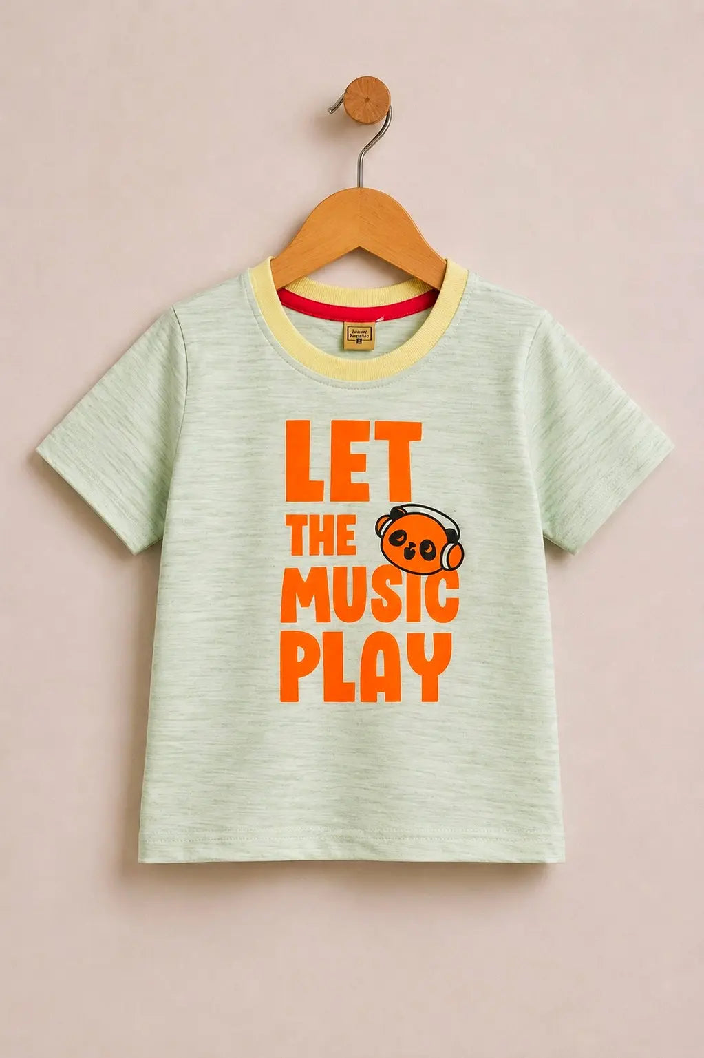 Junior Republic Kid's Let the Music Play Printed Tee Shirt